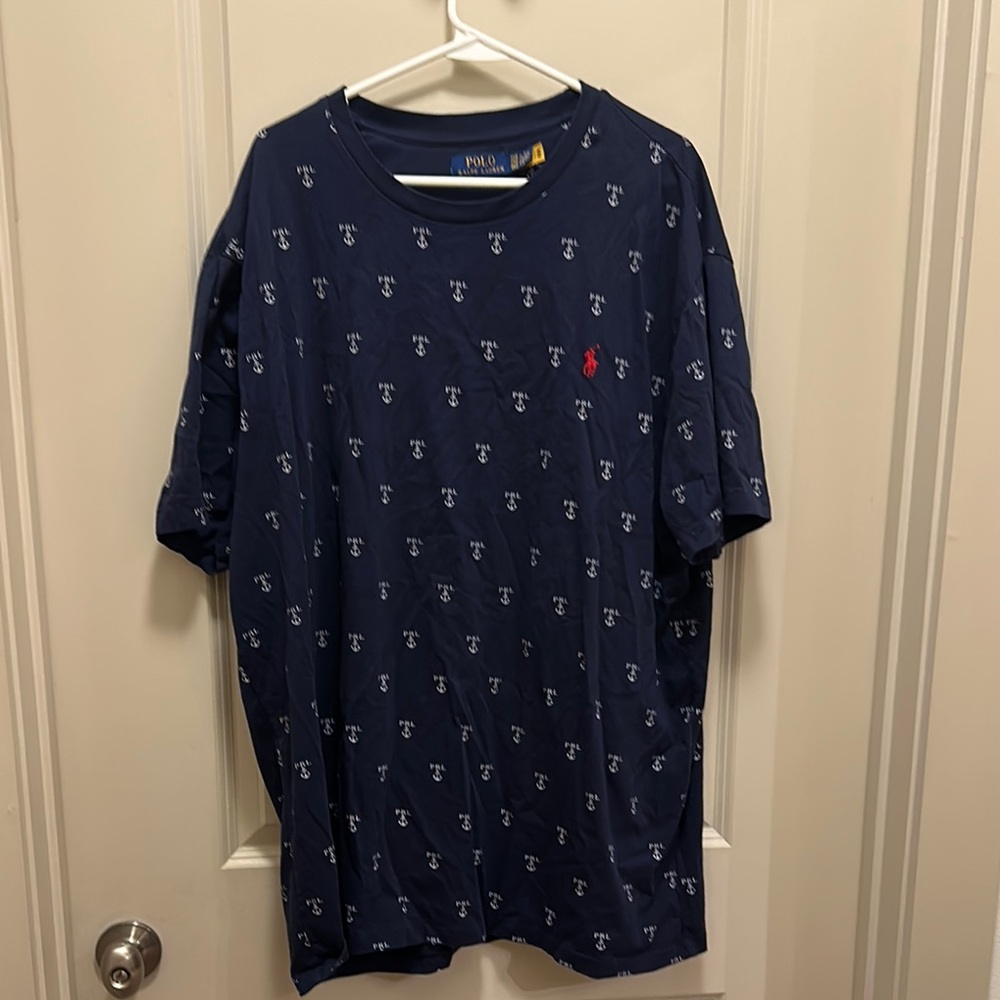Polo by Ralph Lauren Blue Nautical Short Sleeve Tee